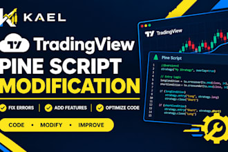 modify, fix, and optimize your tradingview pine script strategy