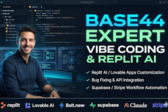 do base 44 base44 expert vibe coding replit ai lovable bug fixing