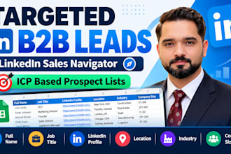 provide targeted b2b leads using linkedin sales navigator