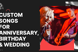 write custom anniversary lyrics and sing a memorable demo for your special day