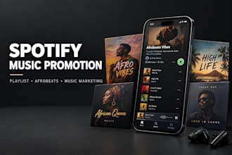 spotify music promotion playlist pitching  afrobeats music promotion radio music