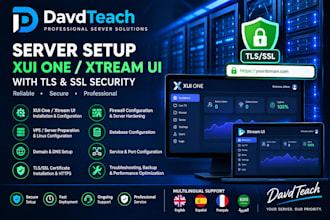 setup a professional server, xui one, xtream ui, tls with ssl security