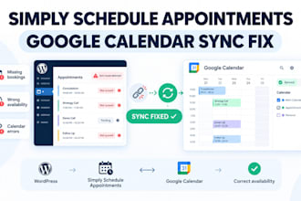 fix simply schedule appointments and google calendar errors