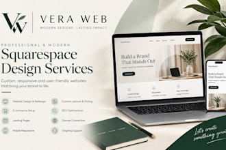 develop squarespace website, design or redesign squarespace website