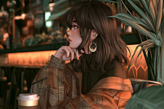 draw commission into anime or manga style art