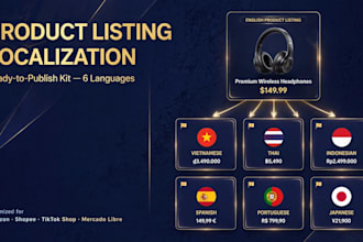 localize your product listing into 6 languages