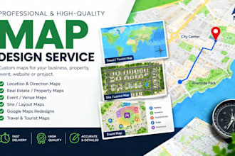 design custom maps, event maps, or site plans
