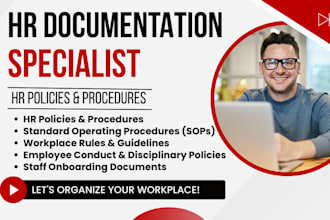 write HR policies, procedures, sops and workplace policies