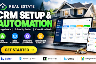 setup real estate CRM, lofty, follow up boss, boldtrail, kvcore