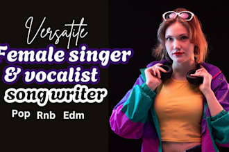 be your female pop singer vocalist and rnb singer pop singer