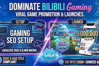 do bilibili gaming video promotion, game marketing and viral channel growth
