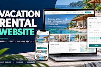 design vacation website vacation rentals airbnb direct booking website wordpress