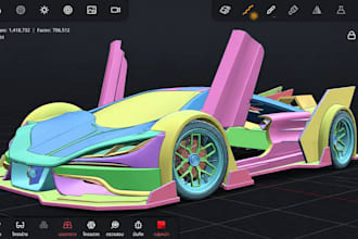 do any vehicle model for 3d printing, car animation for game,car wrap car decals