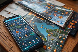 design professional game UI and assets for mobile game
