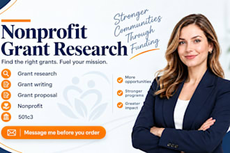 do grant research grant writing grant proposal for nonprofit
