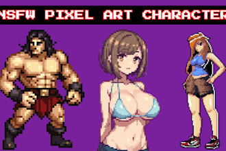 draw pixel pokemon sprite sheet nsfw pixel art character animation game art