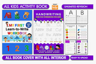 design kids workbook and activity book for KDP