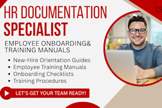 create employee onboarding and training manuals for your business