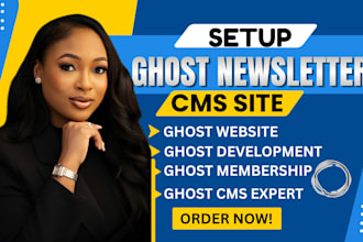 setup ghost membership newsletter subscription paid protected content website