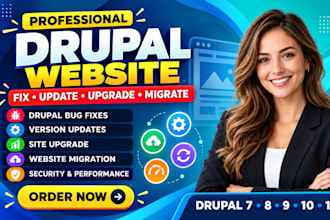 fix update upgrade or migrate your drupal 7 8 9 10 or 11 website, drupal