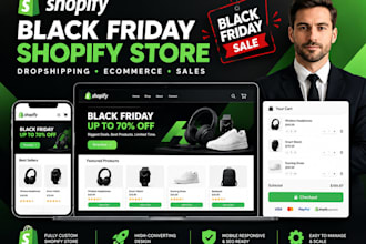 build a shopify black friday dropshipping store