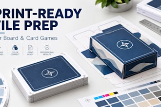 prepare your board or card game files for print manufacturing