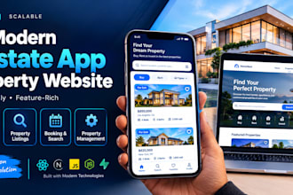 build a modern real estate app and property website ,app