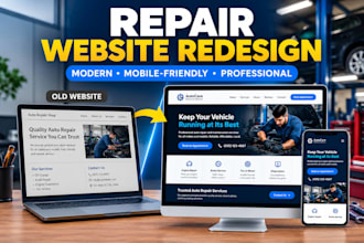 redesign your repair website into a modern, mobile friendly site