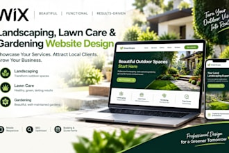 wix website for landscaping redesign gardening website design lawn care website