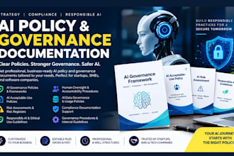 write ai governance policies, ai risk assessment, and compliance documentation