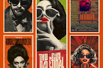 design the best retro vintage poster or flyer