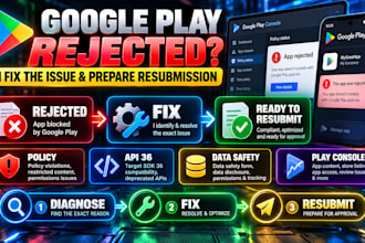 fix google play console app rejection policy violation android publish