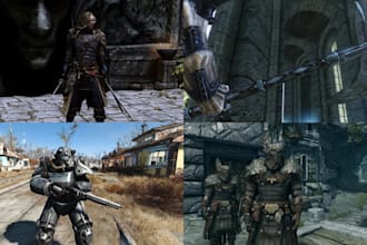 create edit or port custom skyrim armor weapon mods se ae fallout 4