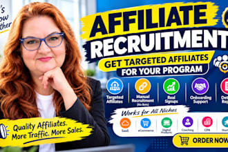 recruit targeted affiliates for your affiliate program