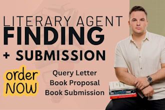 research literary agents who fit your book genre and write query letter