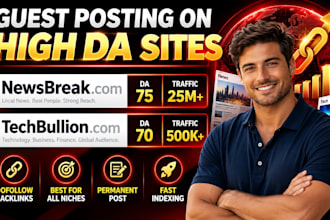 publish guest post with dofollow backlink on high da guest post sites