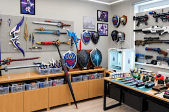 create custom 3d cosplay props, accessories, character parts for stl 3d printing