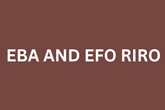 make eba and efo riro stew for you