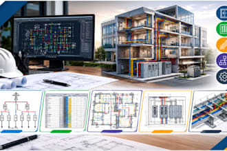 design electrical details, power plans, panel, PDF to autocad