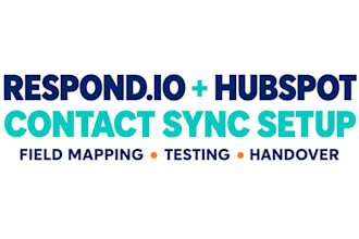 connect respond io with hubspot and configure contact sync
