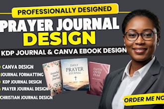 prayer journal design, journal formatting kdp journal design canva ebook design