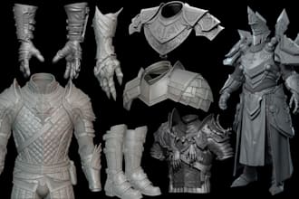 sculpt 3d armor cosplay armor 3d props printable armor stl armor for 3d printing