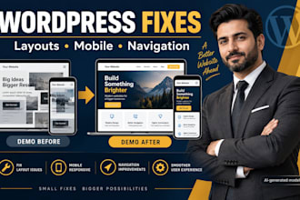fix wordpress layout and responsive website issues