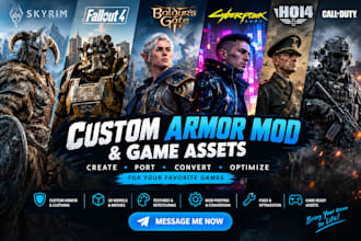 create or port custom armor mod for skyrim fallout4 bg3 skyrim mod se mod skyrim
