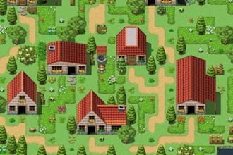 do pixel art tileset background 2d top down game assets sprite sheet rpg map