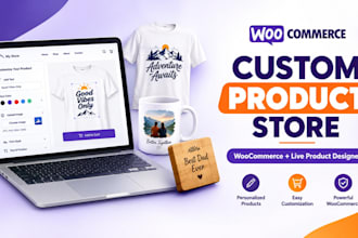 build a woocommerce custom product store with product designer