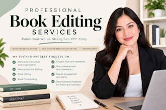 be your developmental editor for nonfiction books and manuscript