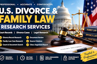 research US divorce records, court documents and family law cases