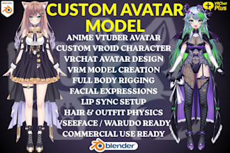 make furry vtuber model, vrchat nsfw avatar,vrm 3d model, animaze vseeface setup