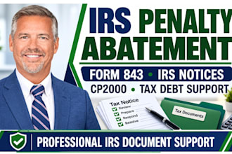 prepare penalty abatement letter form 843 for tax relief and resolve irs notice
